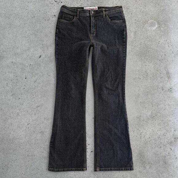 y2k faded black bootcut jeans - Picture 2 of 7
